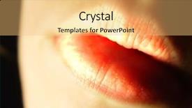  Presentation with siberian tiger taken - PPT theme having new template skin - ladies lips taken closeup background and a  colored foreground