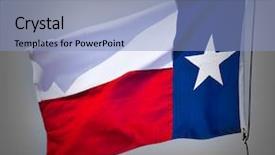  Presentation with flapping - Presentation enhanced with new texas flag flapping background and a light blue colored foreground