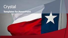  Presentation with flapping - Colorful PPT layouts enhanced with new texas flag flapping backdrop and a gray colored foreground