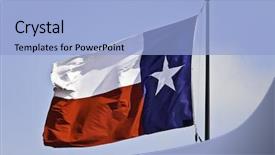  Presentation with flapping - Cool new slides with new texas flag flapping backdrop and a light blue colored foreground