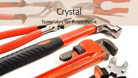  Presentation with tools - Colorful slides enhanced with new tools - hammer pliers backdrop and a coral colored foreground