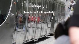  Presentation with jerusalem old city israel david - Colorful PPT theme enhanced with new tram line in jerusalem backdrop and a dark gray colored foreground