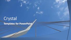  Presentation with suspension bridge - Slides enhanced with new-ultra-modern-white-bridge background and a teal colored foreground