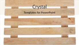  Presentation with pallet - Amazing PPT layouts having new wooden warehouse pallet - front backdrop and a lemonade colored foreground