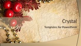  Presentation with new year card - Theme with new year 2011 celebration - beautiful vintage greeting card background and a lemonade colored foreground