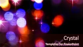  Presentation with christmas lights - Colorful PPT theme enhanced with new year 2011 celebration - christmas holiday lights abstract background backdrop and a wine colored foreground