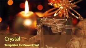  Presentation with candle christmas - PPT layouts featuring new year 2011 celebration - winter holiday background with silver background and a  colored foreground