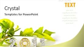  Presentation with new year - Cool new presentation with new year 2011 isolated backdrop and a white colored foreground