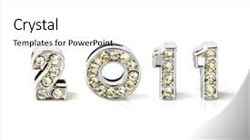  Presentation with new year - Presentation theme with new year 2011 isolated background and a white colored foreground