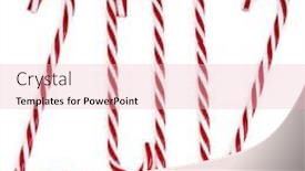  Presentation with cane - Audience pleasing PPT theme consisting of new year 2012 made of christmas lollipop cane isolated on white backdrop and a lemonade colored foreground