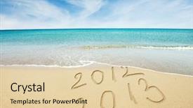  Presentation with chinese new year 2019 - Cool new PPT theme with new year 2013 is coming backdrop and a lemonade colored foreground