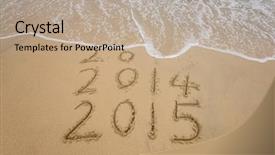  Presentation with 2019 chinese new year - Colorful slide deck enhanced with new year 2015 is coming backdrop and a mint green colored foreground