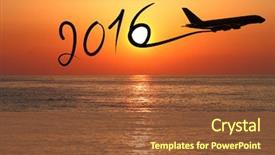  Presentation with chinese new year 2019 - Theme having new year 2016 drawing background and a tawny brown colored foreground