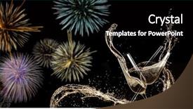  Presentation with new year 2019 - PPT theme enhanced with new year 2019 celebration theme background and a black colored foreground