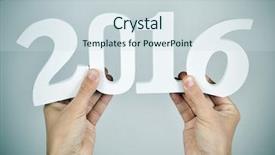  Presentation with 2019 chinese new year - Presentation theme featuring new year against a grade background and a sky blue colored foreground