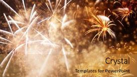  Presentation with fireworks on chinese new year - PPT layouts consisting of new year and copy space background and a  colored foreground