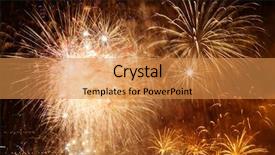  Presentation with new year - Presentation theme with new year and copy space background and a  colored foreground