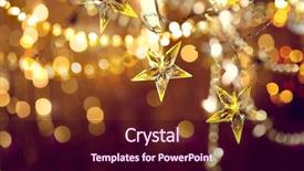  Presentation with twinkling stars - Slides enhanced with new year background with holiday background and a wine colored foreground