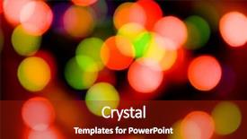  Presentation with abstract light brown - Cool new presentation theme with new year bash - abstract background of holiday lights backdrop and a  colored foreground