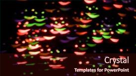  Presentation with abstract light brown - Slide deck consisting of new year bash - abstract background of holiday lights background and a  colored foreground