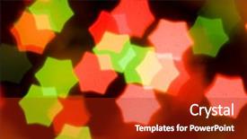  Presentation with star award holiday - Slide deck featuring new year bash - abstract background of holiday star background and a  colored foreground