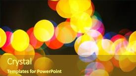  Presentation with star - Amazing presentation theme having new year bash - abstract background of holiday star backdrop and a  colored foreground