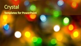  Presentation with abstract - Cool new PPT theme with new year bash - abstract christmas colorful background backdrop and a tawny brown colored foreground