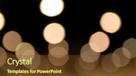  Presentation with abstract light brown - Presentation design with new year bash - abstract lights background and a tawny brown colored foreground