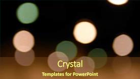  Presentation with abstract light brown - Beautiful PPT theme featuring new year bash - abstract lights backdrop and a tawny brown colored foreground
