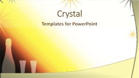  Presentation with corporate community impact celebration - Cool new slide set with new year bash - celebration background backdrop and a cream colored foreground