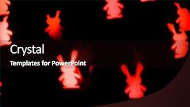  Presentation with luminescent light emitting - Audience pleasing presentation theme consisting of new year bash - christmas light background backdrop and a wine colored foreground