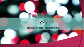  Presentation with idea light ball - Amazing slides having new year bash - christmas light background backdrop and a  colored foreground