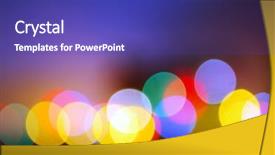  Presentation with christmas lights - Audience pleasing presentation theme consisting of new year bash - colorful background backdrop and a violet colored foreground