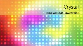  Presentation with disco - Cool new presentation theme with new year bash - disco lights backdrop and a yellow colored foreground