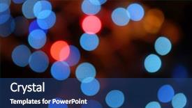  Presentation with lights - Slide deck enhanced with new year bash - holiday lights background and a  colored foreground