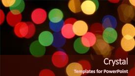  Presentation with lights - Slide deck consisting of new year bash - holiday lights background and a  colored foreground