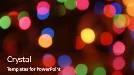  Presentation with holiday - Cool new PPT theme with new year bash - holiday lights backdrop and a  colored foreground