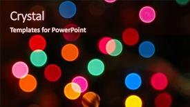  Presentation with focus - Presentation design with new year bash - lights out of focus background and a wine colored foreground