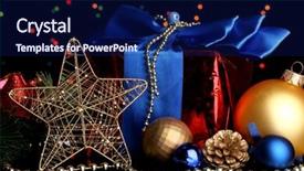  Presentation with new year - Slides consisting of new-year-composition-of-new background and a navy blue colored foreground