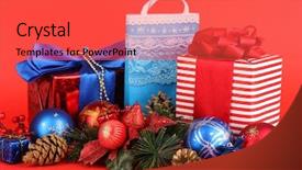  Presentation with new year - Audience pleasing presentation consisting of new-year-composition-of-new backdrop and a red colored foreground