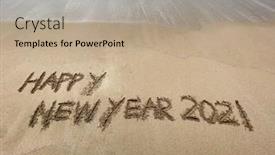  Presentation with happy new year - Amazing PPT layouts having new-year-concept-happy-new backdrop and a mint green colored foreground