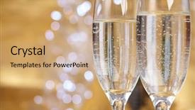  Presentation with new year - Slides featuring new year concept background and a coral colored foreground