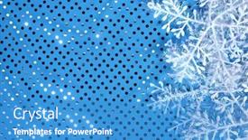  Presentation with snowflakes - Theme enhanced with new-year-decorations-large-white background and a teal colored foreground