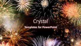  Presentation with fireworks - Cool new slides with new-year-fireworks-background-new backdrop and a wine colored foreground