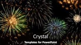  Presentation with new year - Slide deck featuring new-year-fireworks-background-new background and a black colored foreground