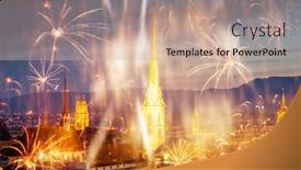  Presentation with fireworks - Amazing PPT layouts having new-year-fireworks-in-zurich backdrop and a coral colored foreground