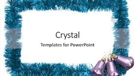  Presentation with christmas new year frame banner - Beautiful presentation theme featuring new year frame with bells backdrop and a  colored foreground