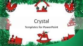  Presentation with picture frame - Amazing slides having new year frame with wood backdrop and a white colored foreground