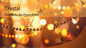  Presentation with twinkling stars - Beautiful presentation featuring new year glowing background backdrop and a yellow colored foreground