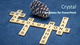  Presentation with resolutions - Presentation having new-year-goals-resolutions-intentions background and a ocean colored foreground